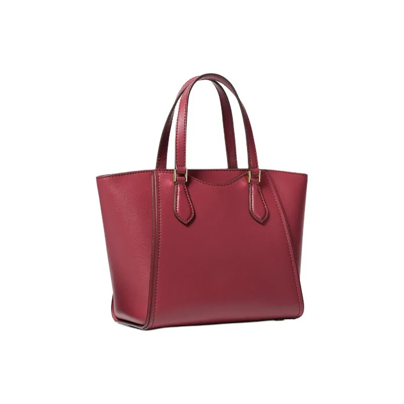 MICHAEL KORS TARYN Leather Tote Bag Shopping Bag Shoulder Bag Crossbody Bag Handbag Small Size Women's Rose Red-1