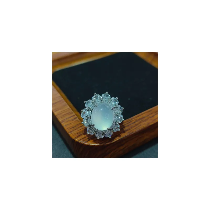Grace Chalcedony Jade Rings Women's-1