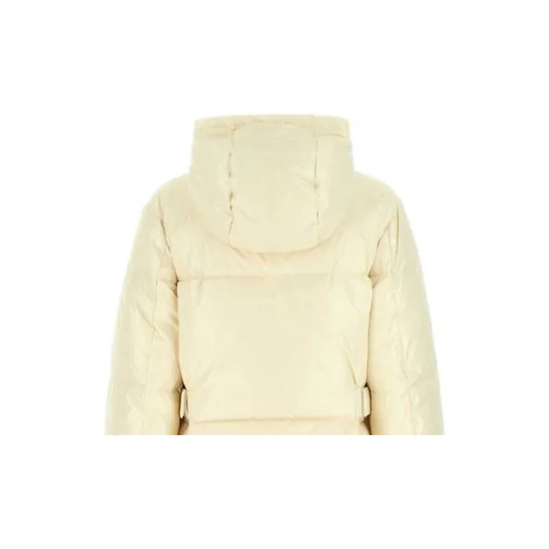 FENDI FW22 Down Jacket Coat Women's Beige Yellow-4