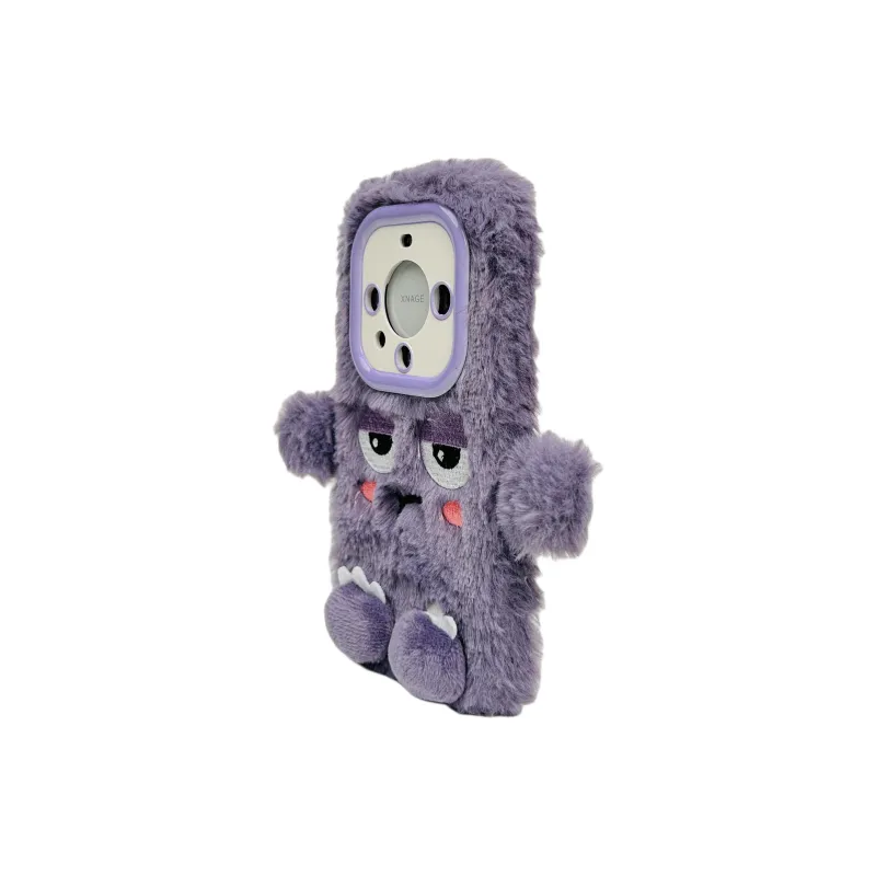 Wei Xin Plush Material Plush Quirky Expression Phone Cases Compatible With Huawei Mate 40/50/60/60 Pro/Pure 70/70 Pro+-2