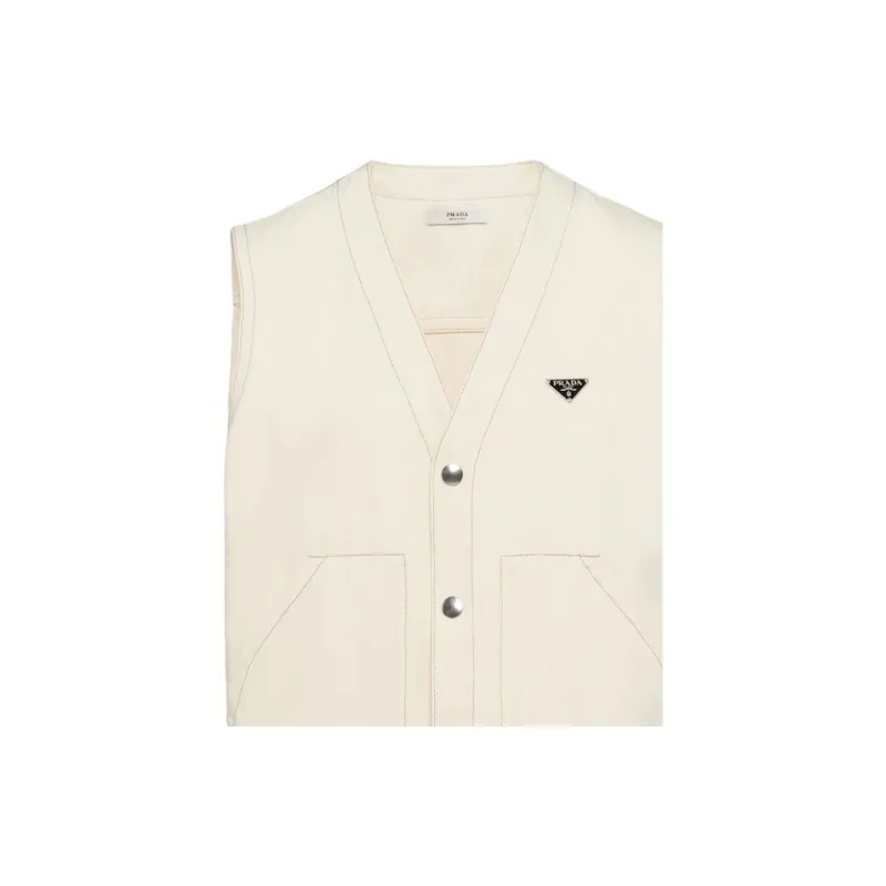 PRADA Vests Men Beige-5