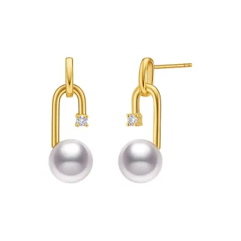 ME LUXE Saltwater Pearl Earrings Women's