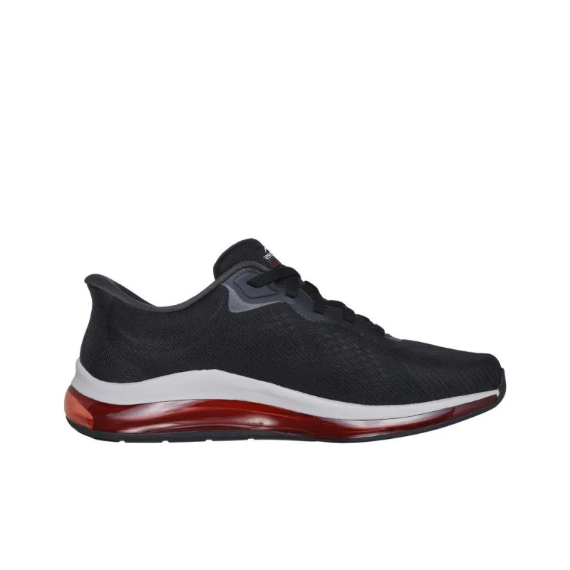Skechers Skech-Air Element 2.0 Anti-Slip Wear-Resistant Low-Top Casual Shoes Men's Black Red-1
