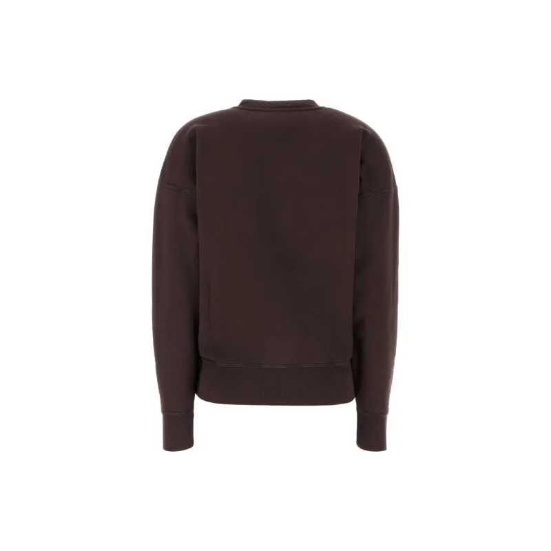 SAINT LAURENT Logo Patch Crew Neck Sweatshirt-1