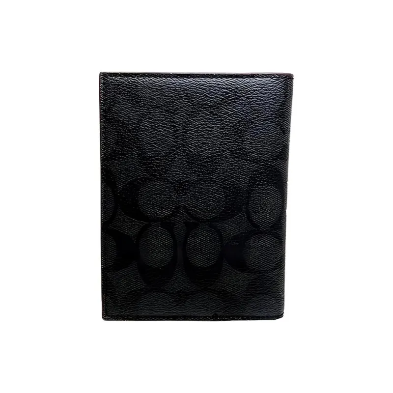 COACH Passport Case Passport Holders Black-5