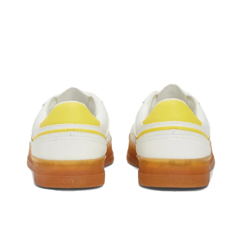 Tommy Hilfiger Low Top Skateboard Shoes Women's Beige Yellow-3