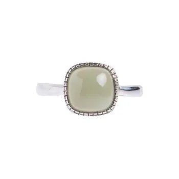 Andaozi Hetian Jade Rings Dusty Pink Women's