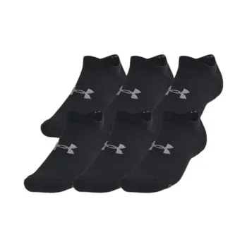 Under Armour Essential Cushion Ankle Socks Unisex 6 Pack Black