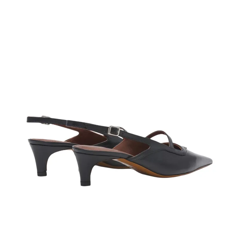 Maison Kitsune Casual Single Shoes Women's Black-3