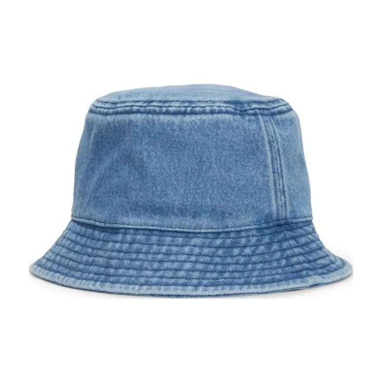 Calvin Klein Logo-patch Denim Bucket Hat-0