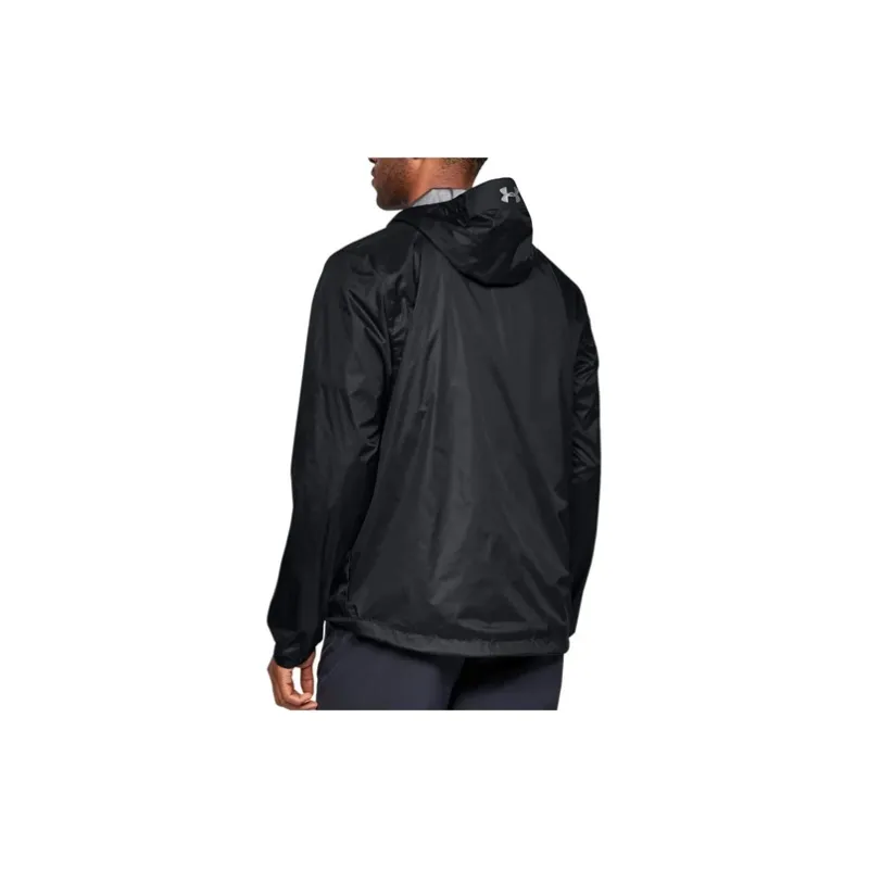 Under Armour Forefront Rain Jackets Coats Men's Black Comes With Necklace-3