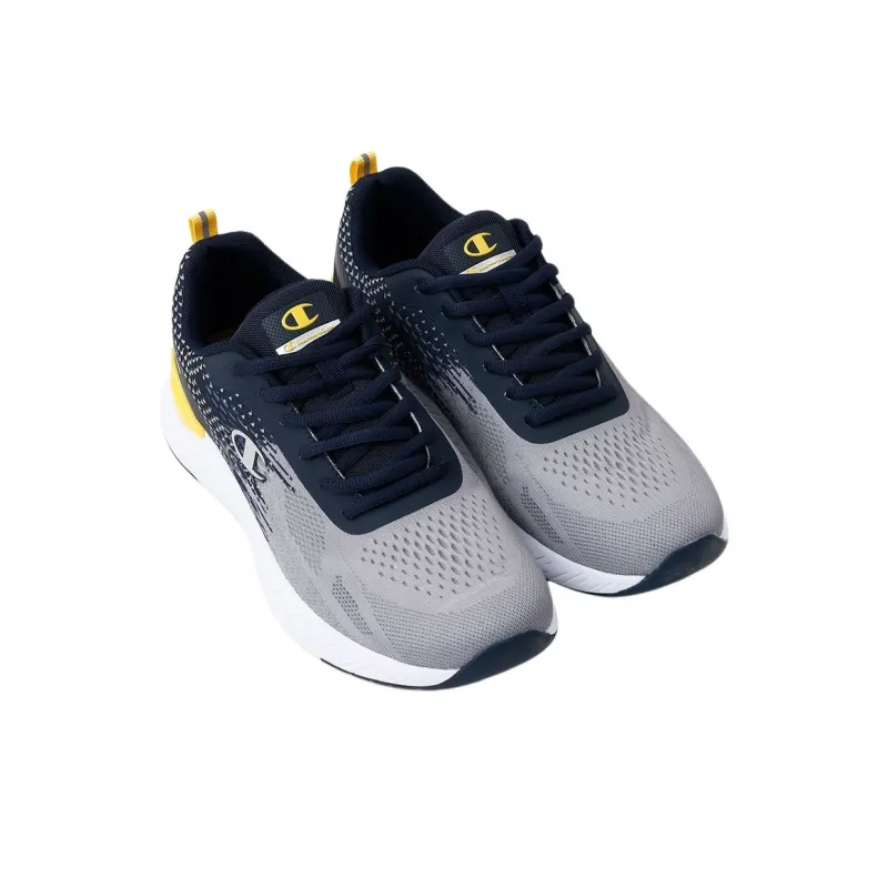 Champion Anti-Slip Wear-Resistant Low-Top Casual Running Shoes Men's Gray Blue-2
