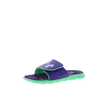 Under Armour Anti Kick Cushioning Low Top Kids' Slippers Purple Green Kids'