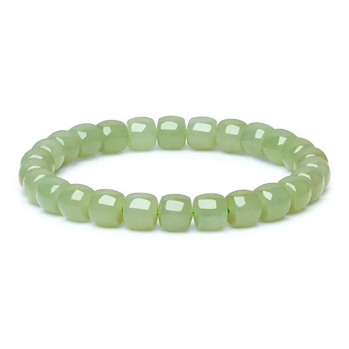 ZXIN JEWELRY Hetian Jade Bracelets Pale Greenish White Jade Women's-1