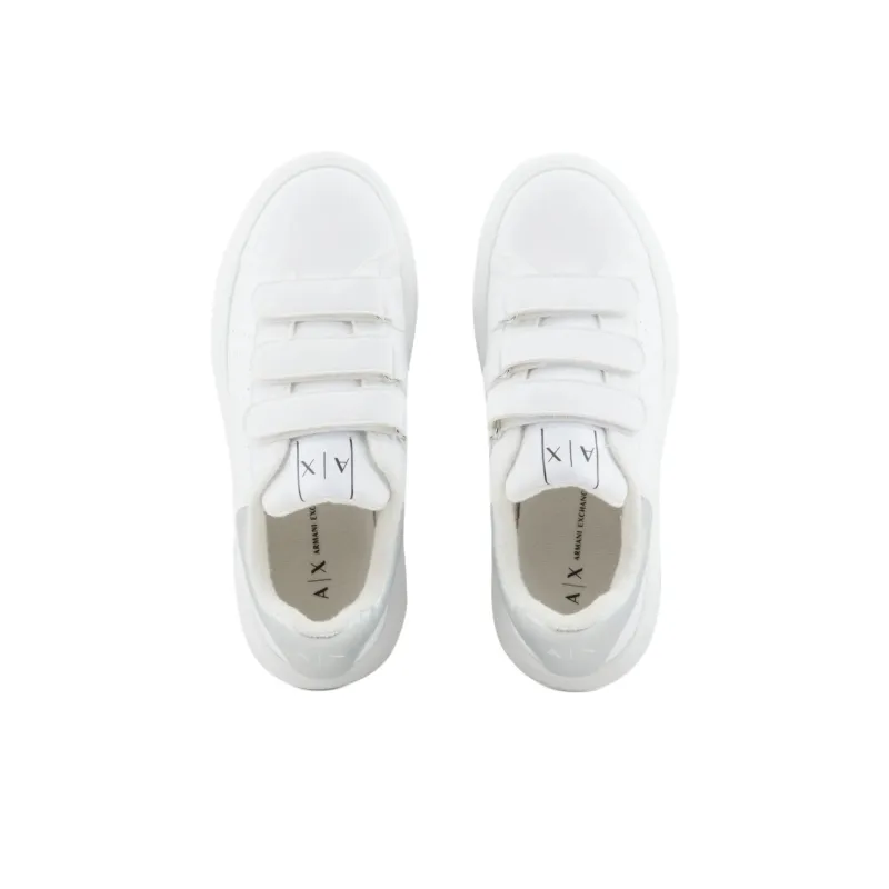ARMANI EXCHANGEAE Low Top Skateboard Shoes Women's White-4