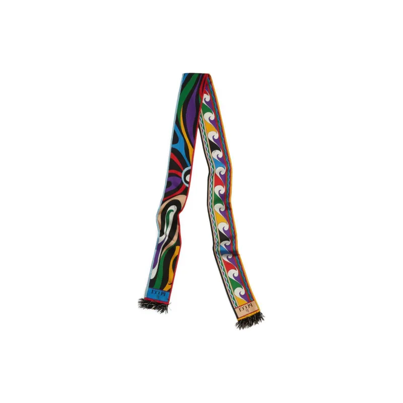 EMILIO PUCCI Small Orchidee print Silk Scarf-1