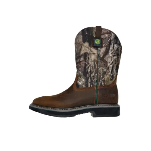 John Deere x Skechers Waterproof And Wear-resistant Crew Outdoor Boots Men's Brown