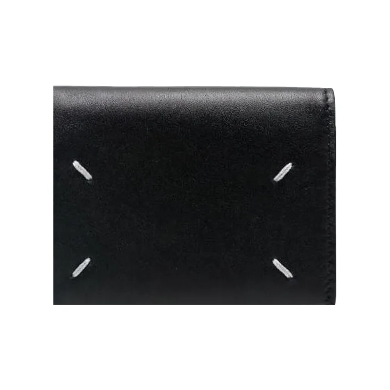 Maison Margiela Leather Wallet Women's Black-5