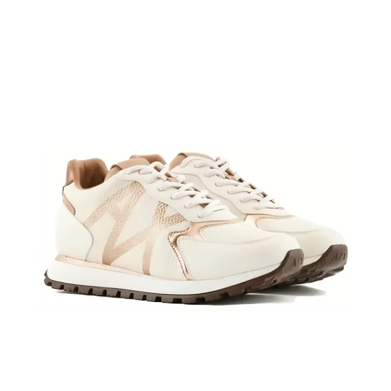 ARMANI EXCHANGEAE Low Top Casual Shoes Women's Light Umber-2