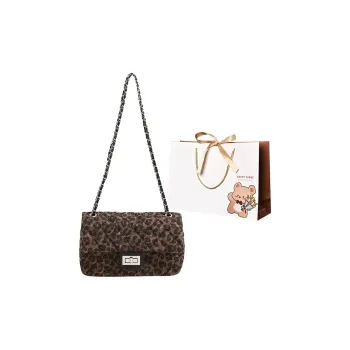 ERANGBEAR PU Shoulder Bag Regular Women's Leopard Print/Black/Red