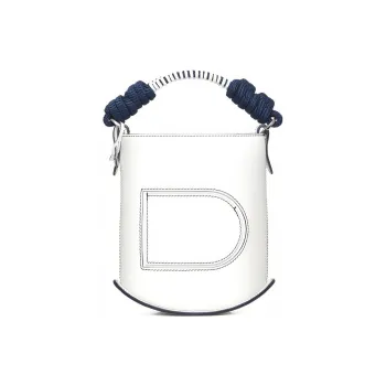 Delvau Pin Calfskin Handbag Shoulder Bag Crossbody Bag Regular Women's White