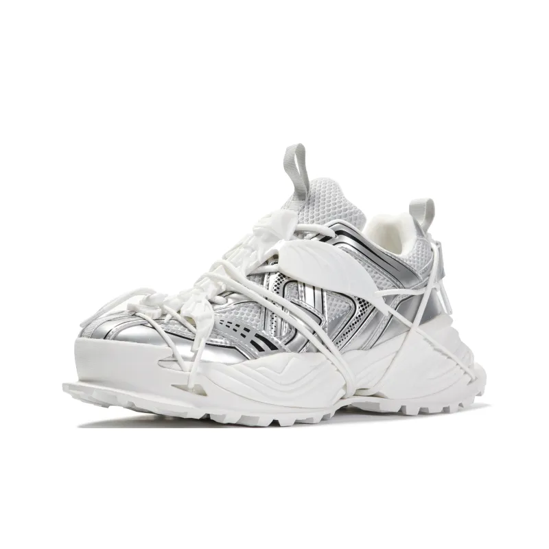 㦱 Wen Ray Low-Top Chunky Sneakers Unisex White-20