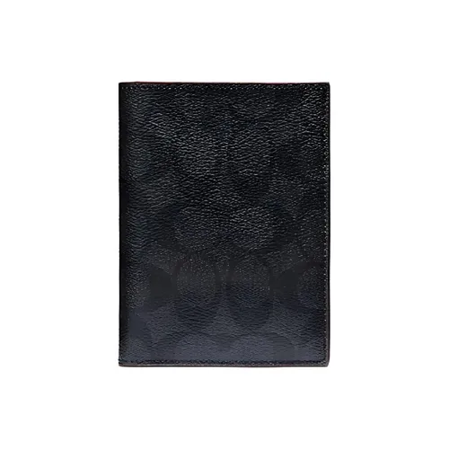 COACH Passport Case Passport Holders Black