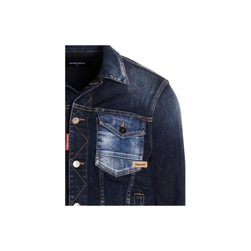 DSQUARED 2 FW22 Denim Jacket Men's Blue-6