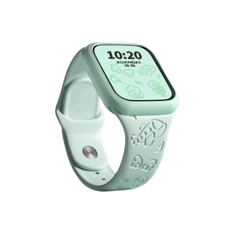 Mr. Strap Watch Band Apple Compatibility Silicone Material-2