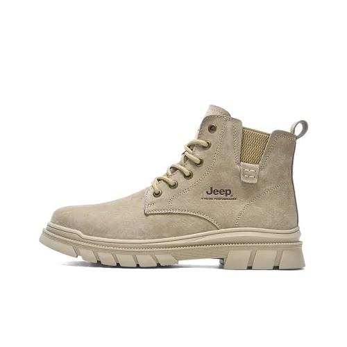Jeep Ankle Length Martin Boot Men's Sand