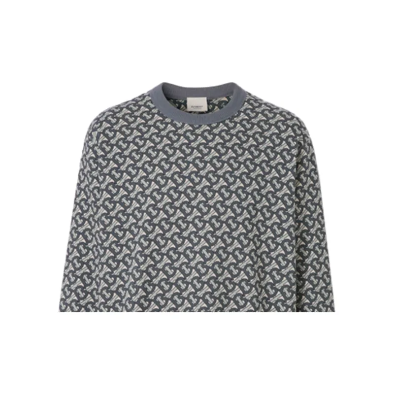 Burberry Sweatshirts Men Gray-4