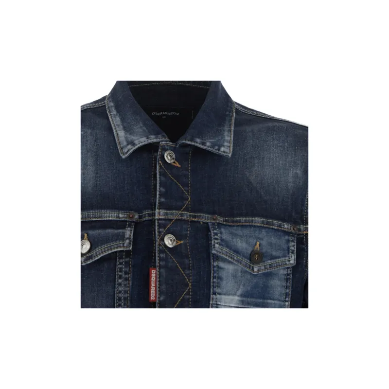 DSQUARED 2 FW22 Denim Jacket Men's Blue-5