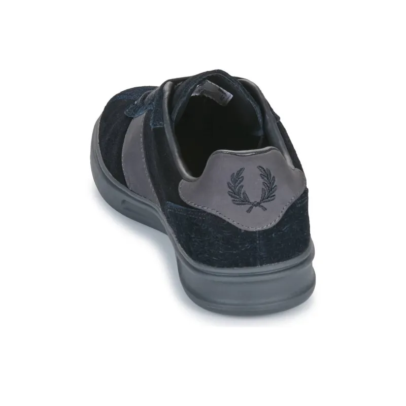 FRED PERRY Low Top Skateboard Shoes Men's Black-5