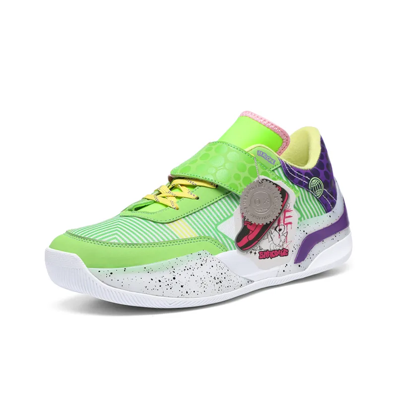 BURCOME Cushioning Support, Abrasion Resistant, Breathable Low Top Basketball Shoes Unisex-6
