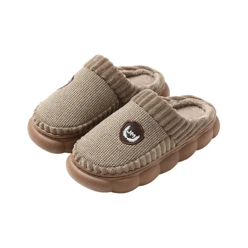 Red Bean Home Cotton Slippers For Men