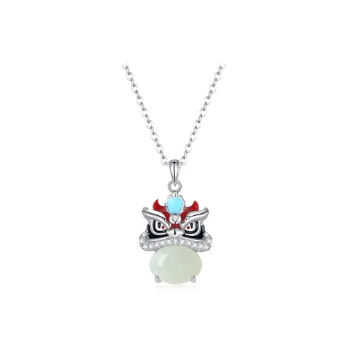 NAME.S Hetian Jade Necklaces Pale Greenish White Jade Women's