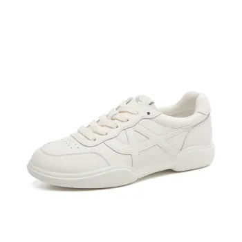 RED DRAGONFLY Flat White Shoes Wear resistant And Lightweight Low Top Sports Casual Shoes Travel Shoes Women's