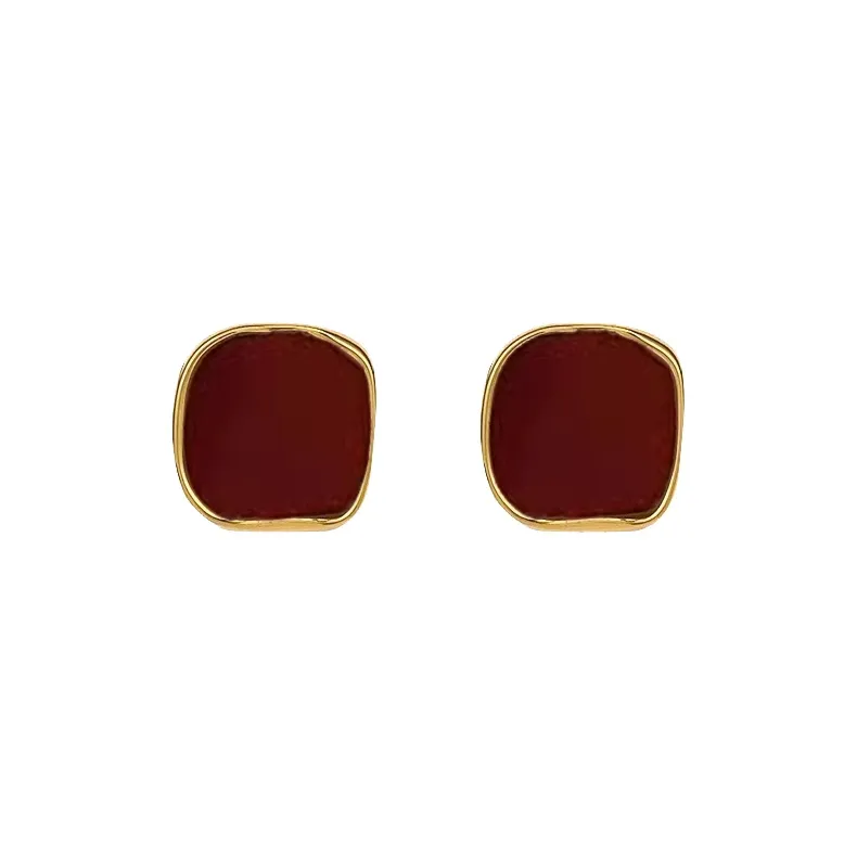 ONEKISS Gold Plated Copper Acrylic Earrings Women's-0