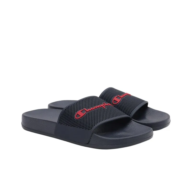 Champion Slip-Resistant Slide Slippers Men's Blue Red-1