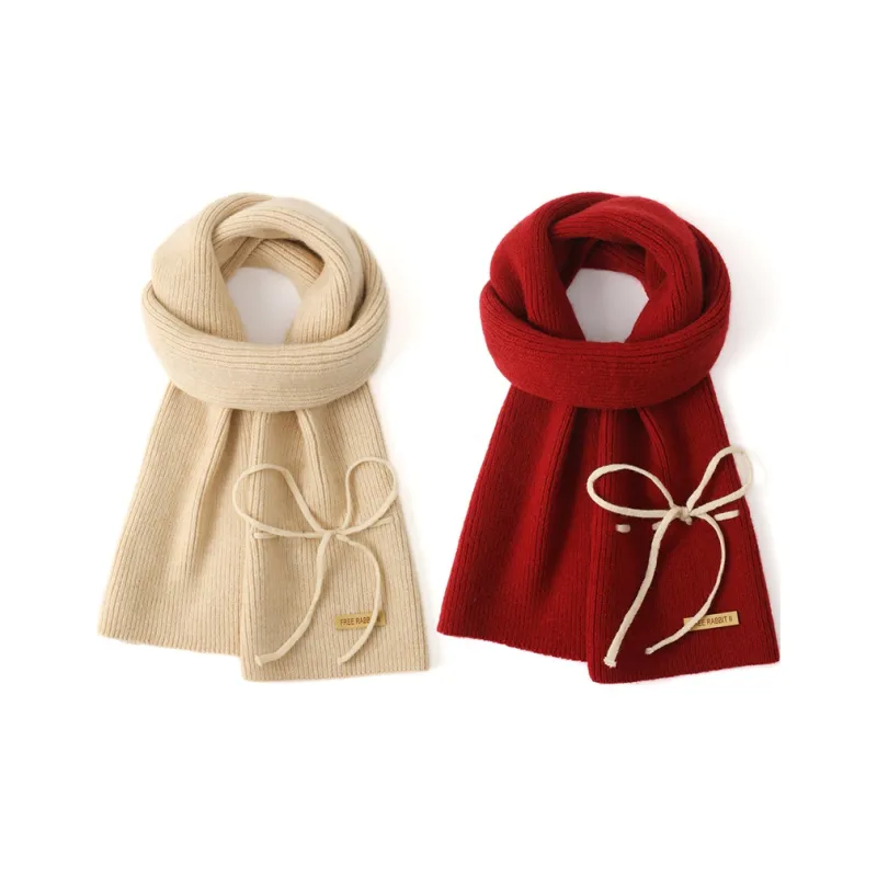 FREE RABBITⅡ Fall And Winter Warm Windproof Cold Resistant Knitted Fabric Yarn Scarf Unisex-12
