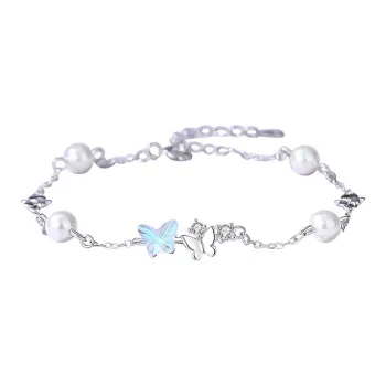 ZHONGLING 925 Sterling Silver Bracelets Women's