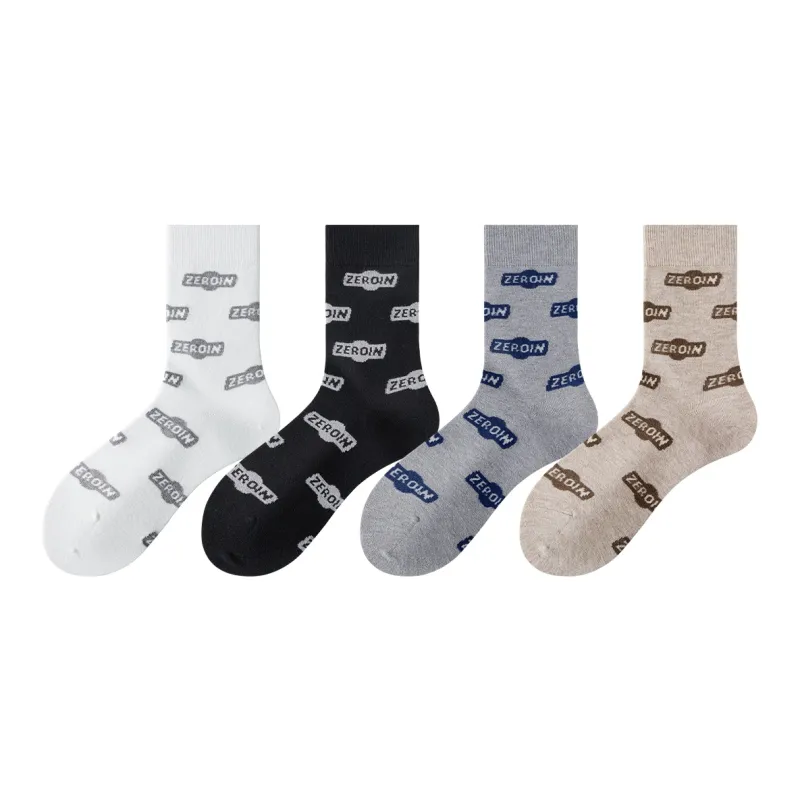 ZEROIN Mid Calf Socks Unisex 4 Pack-7