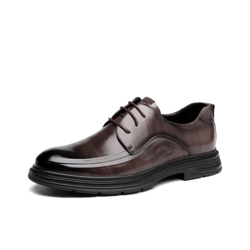 ΛOLUNKΛ Men's Casual Shoes Men Low Top Black/Coffee