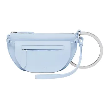 Burberry Calfskin Mia Bag Half Moon Bag Portable Handheld Shoulder Bag Mini Women's Light Blue