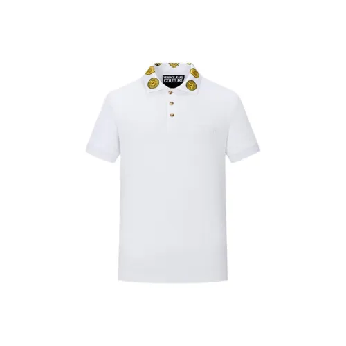 VERSACE JEANS Polo Shirts Men White