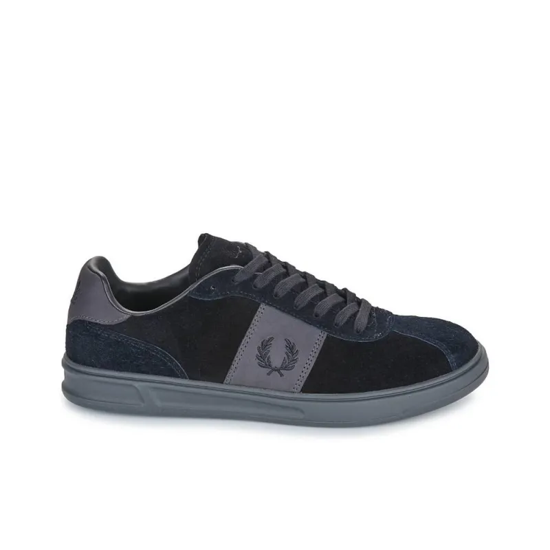 FRED PERRY Low Top Skateboard Shoes Men's Black-2