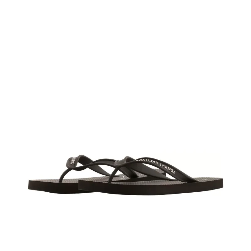 ARMANI EXCHANGEAE Rubber Sole Flip Flops Men's Black-2