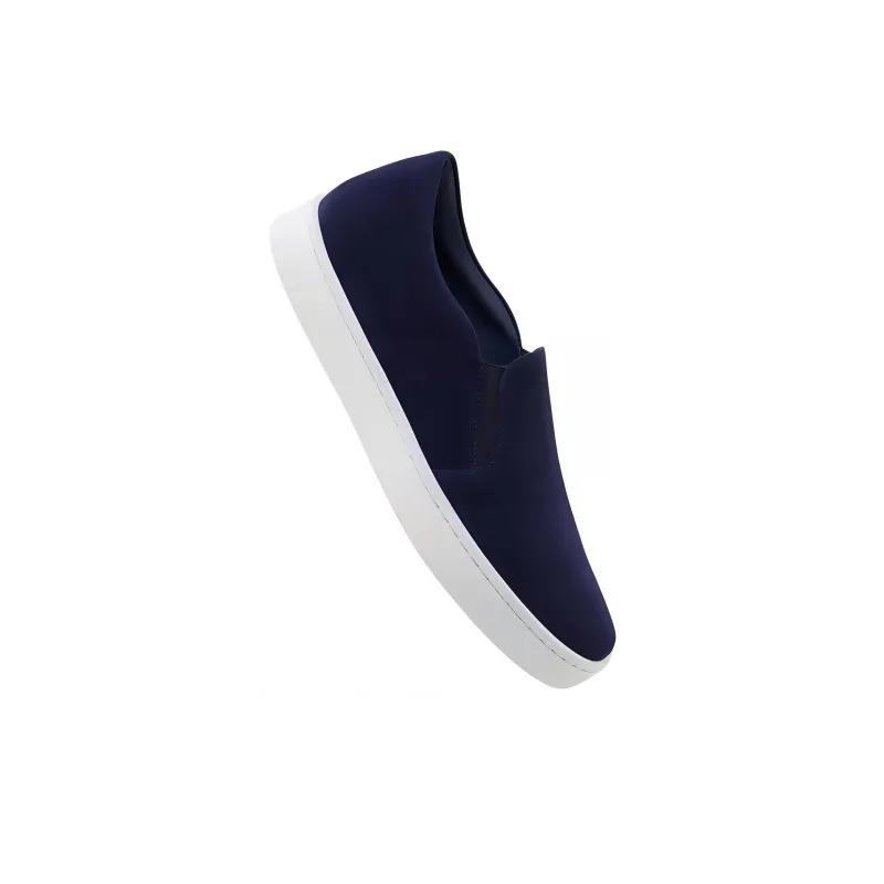 MANOLO BLAHNIK Nadora Loafers 1cm Women's Marine Blue-4