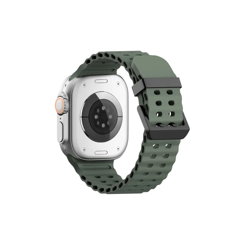 YOOVEI Watch Band Apple Compatibility Liquid Silicone Material-12