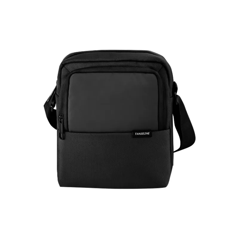 Explorers Fabric Crossbody Bag Small Size Men's Black/Gray-0